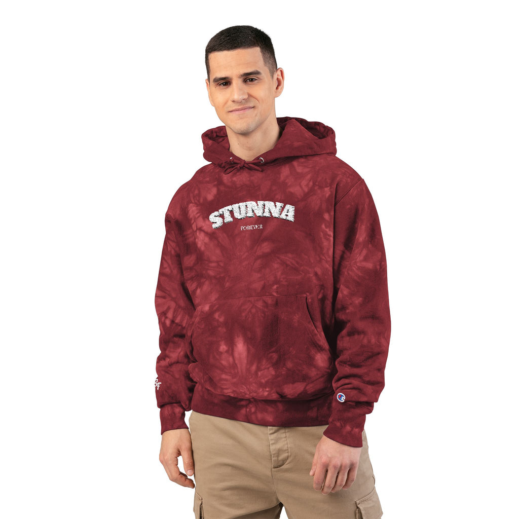 ‘Stunna x Champion’ Tie-Dye Hoodie