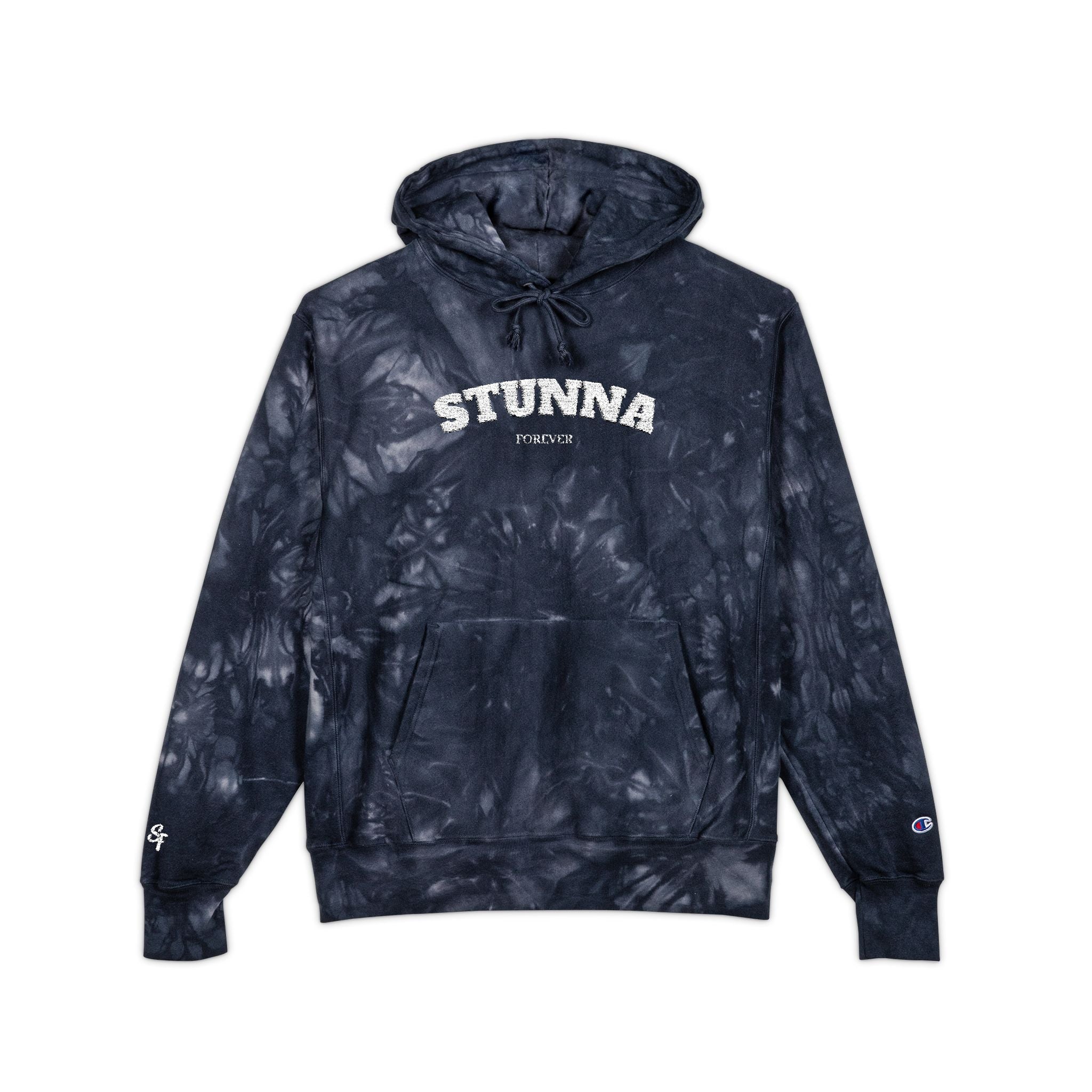 ‘Stunna x Champion’ Tie-Dye Hoodie