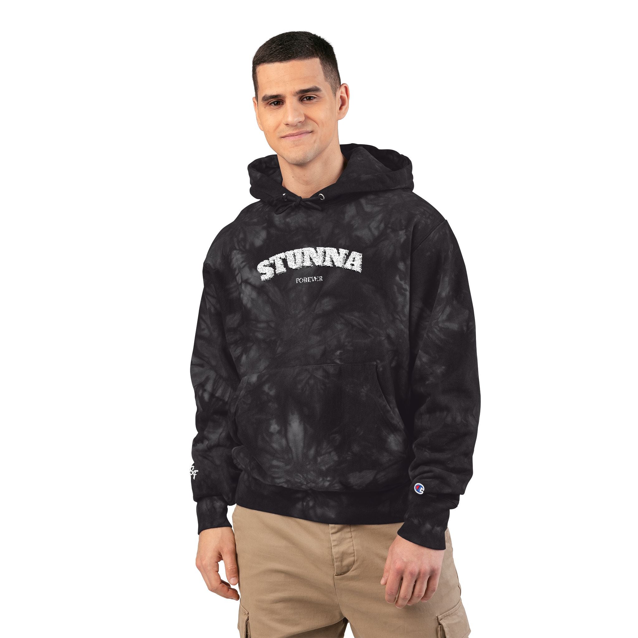 ‘Stunna x Champion’ Tie-Dye Hoodie