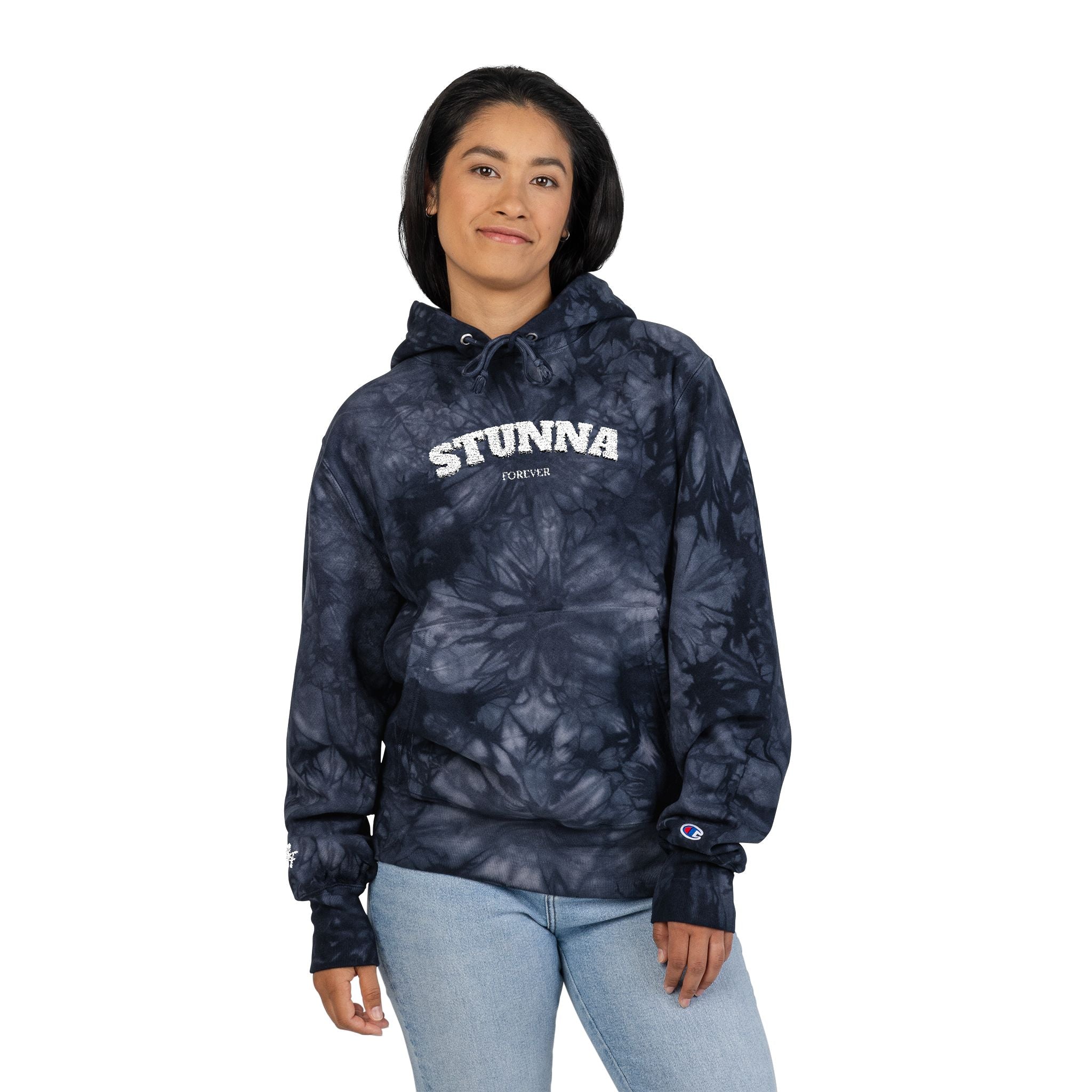‘Stunna x Champion’ Tie-Dye Hoodie