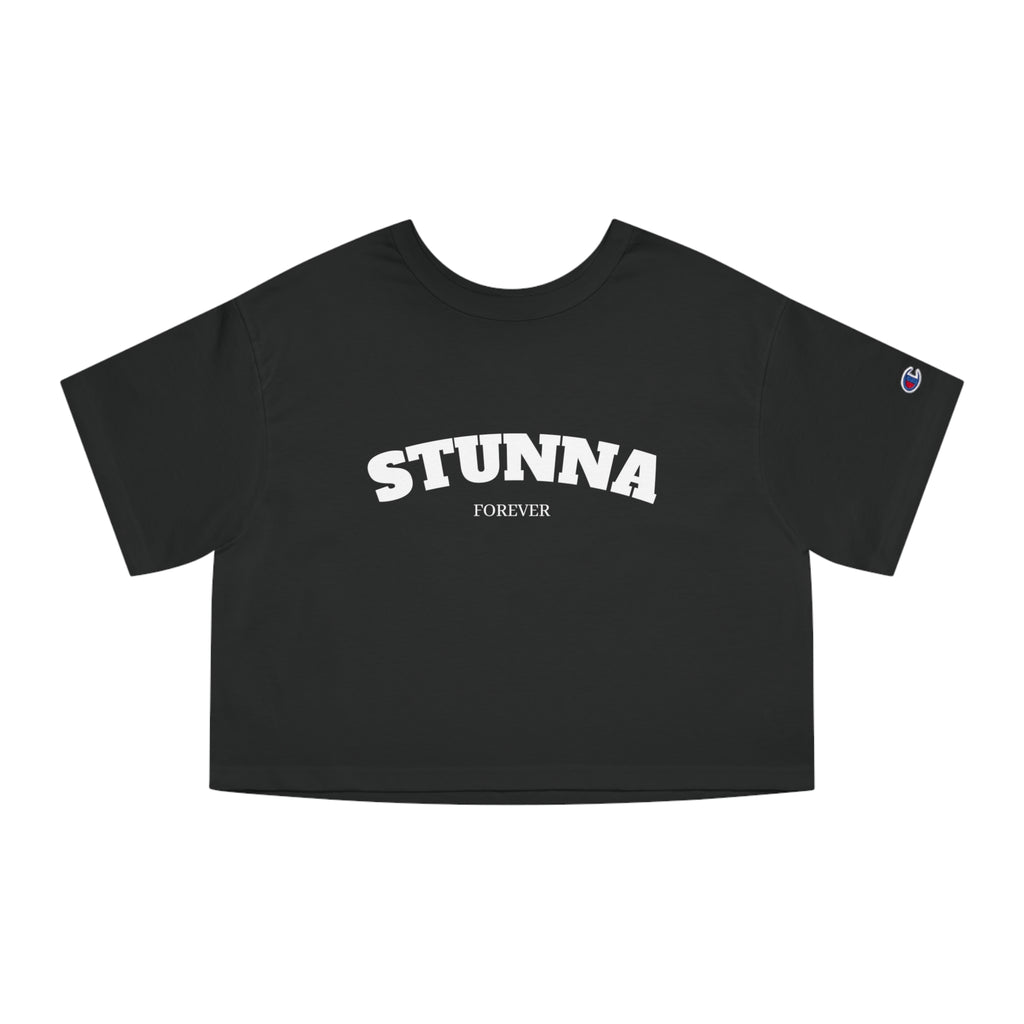 'Stunna x Champion' Cropped Tee